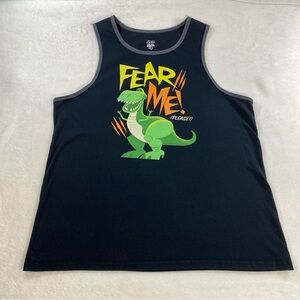 Disney Pixar Toy Story 4 Fear Me! Please Rex Large Tank Top